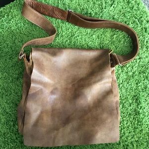 Roots Leather Shoulder Bag